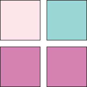 illustration of two purple squares one pink square and a blue square in a 2&hellip;